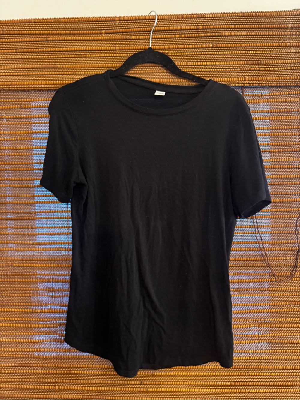 Old Navy Black Short-Sleeve Crew Neck Tee